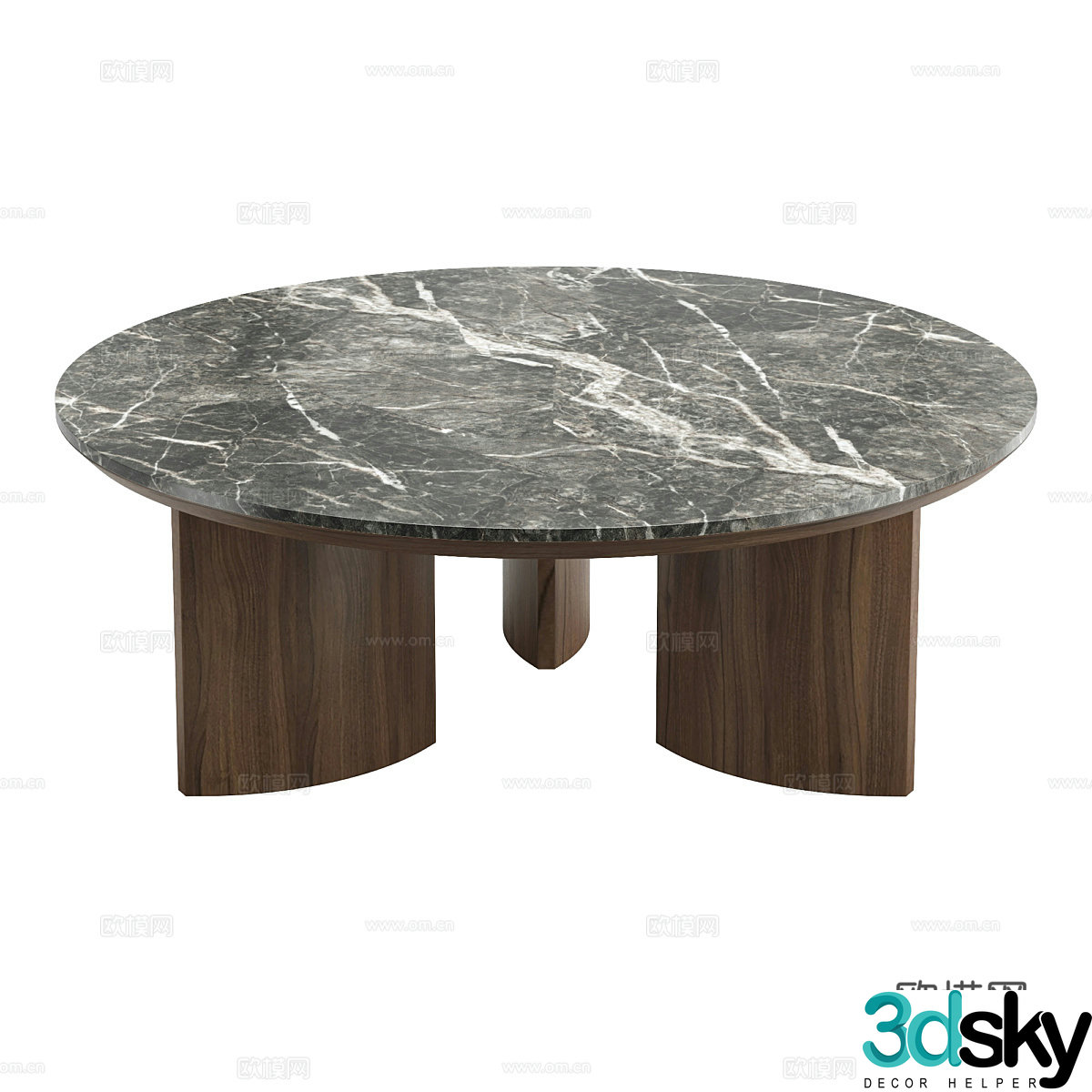 Nordic simple tea table coffee table simple tea table living room tea table decorative tea table round tea 3D model