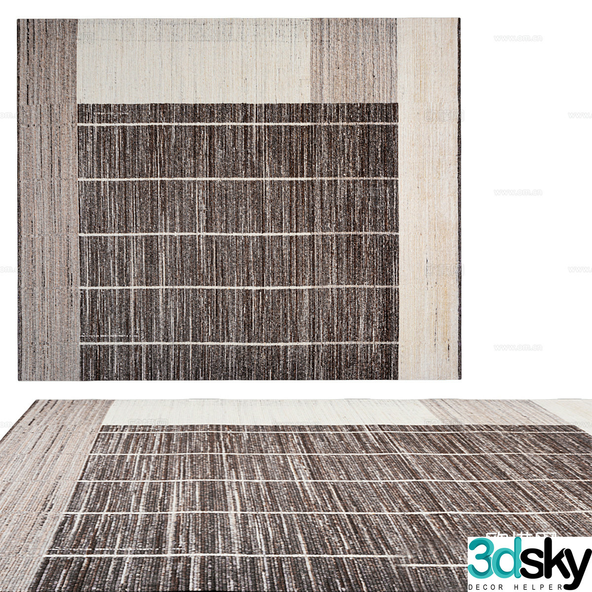 Modern minimalist carpet Carpet Simple carpet Living room carpet 3d model