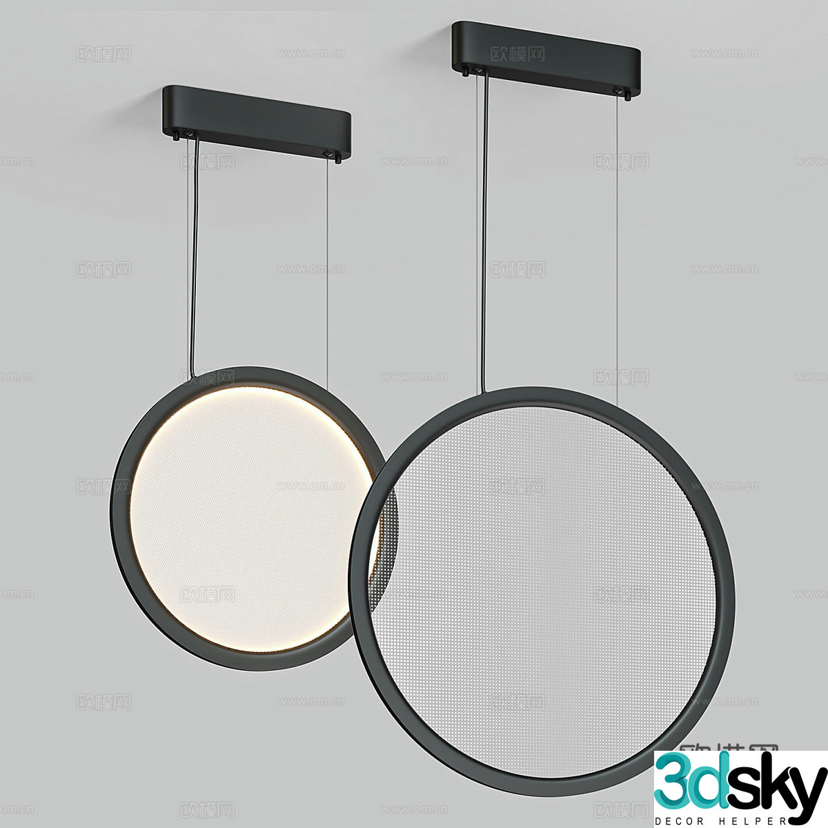 Modern simple chandelier chandelier simple chandelier dining chandelier living room chandelier 3d model
