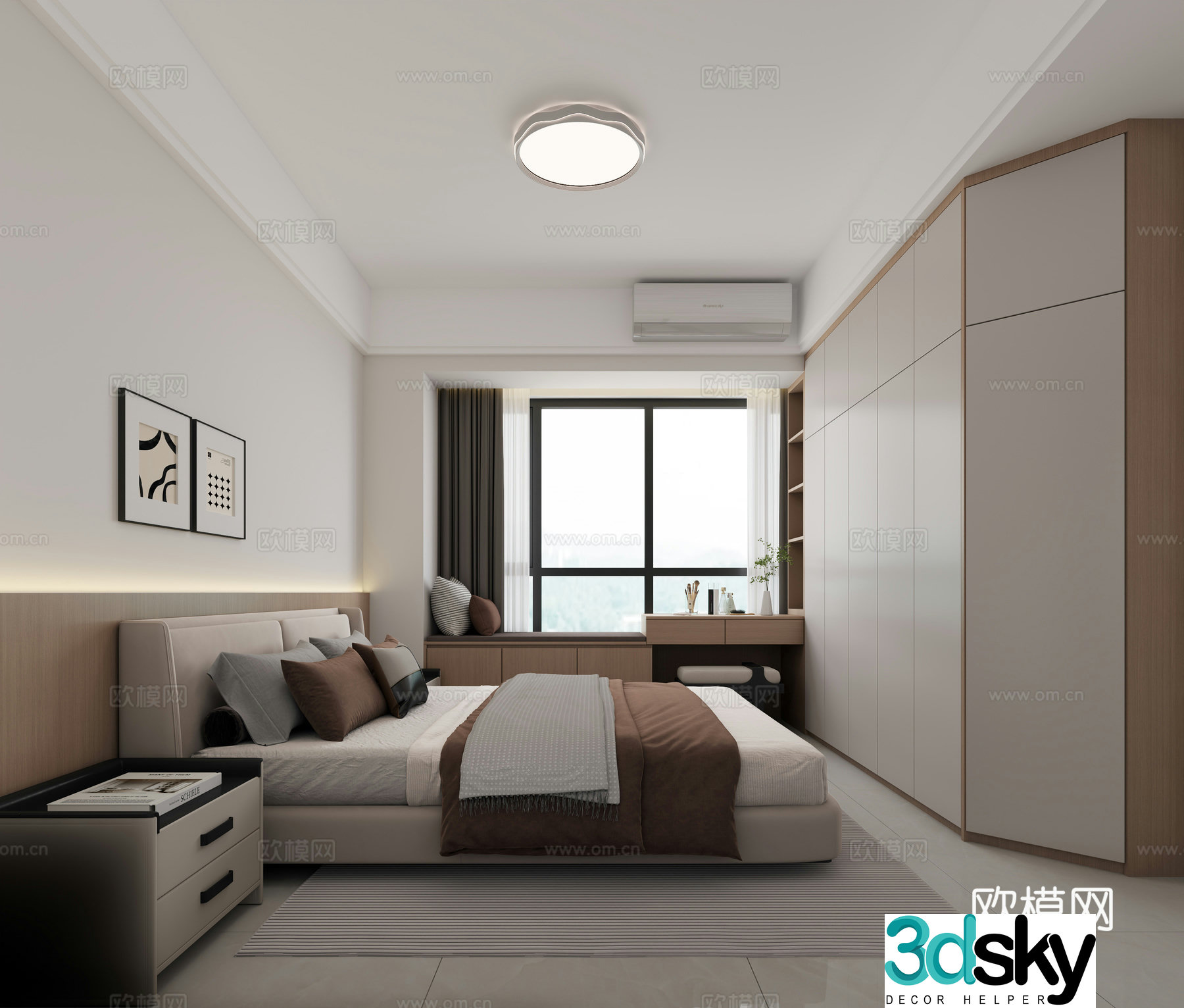 Small bedroom 3D model