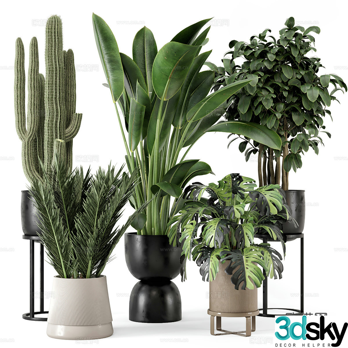 Vase flowers 3d model