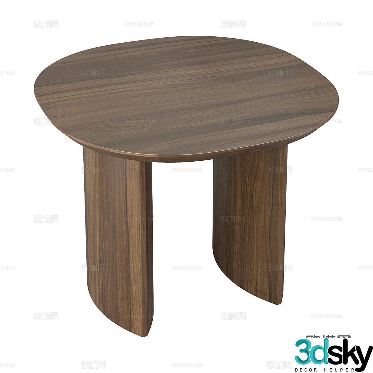 Nordic simple coffee table coffee table simple coffee table round coffee table 3D model