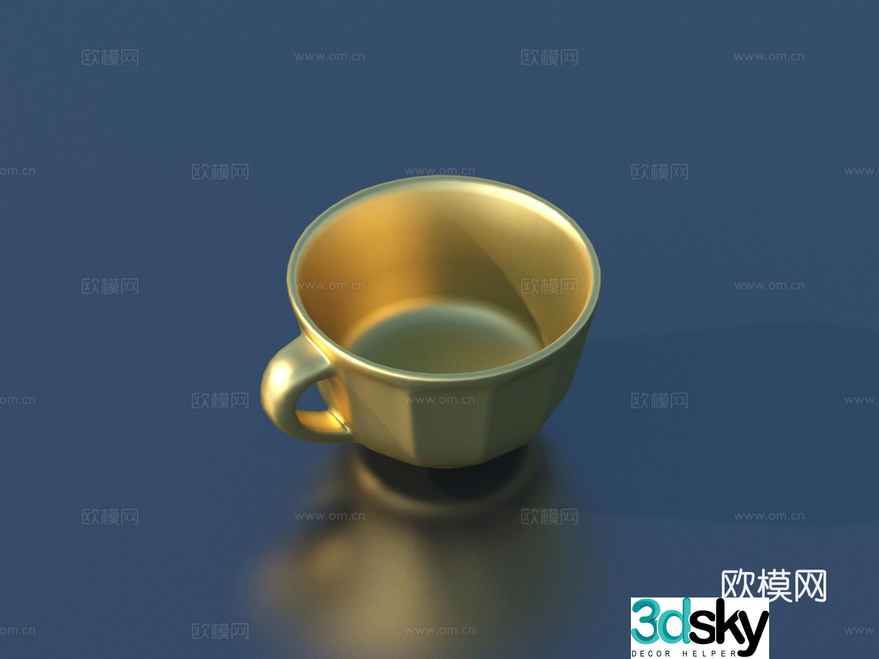 Cup Gold Cup Antique Cultural Relics 3D Model
