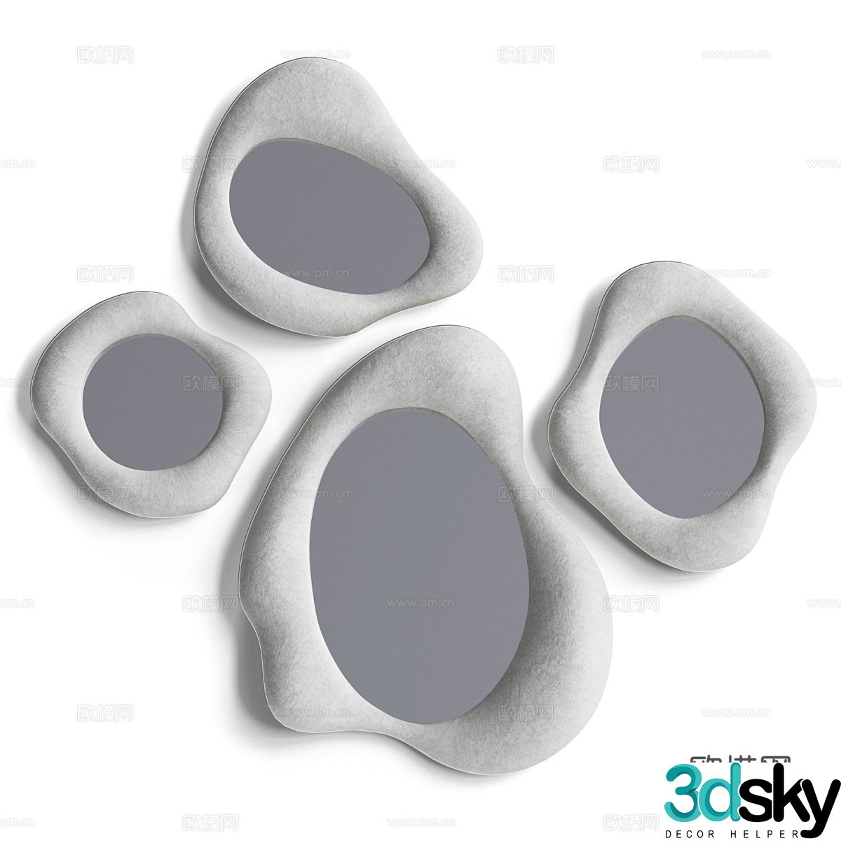 Decorative mirror 3d model