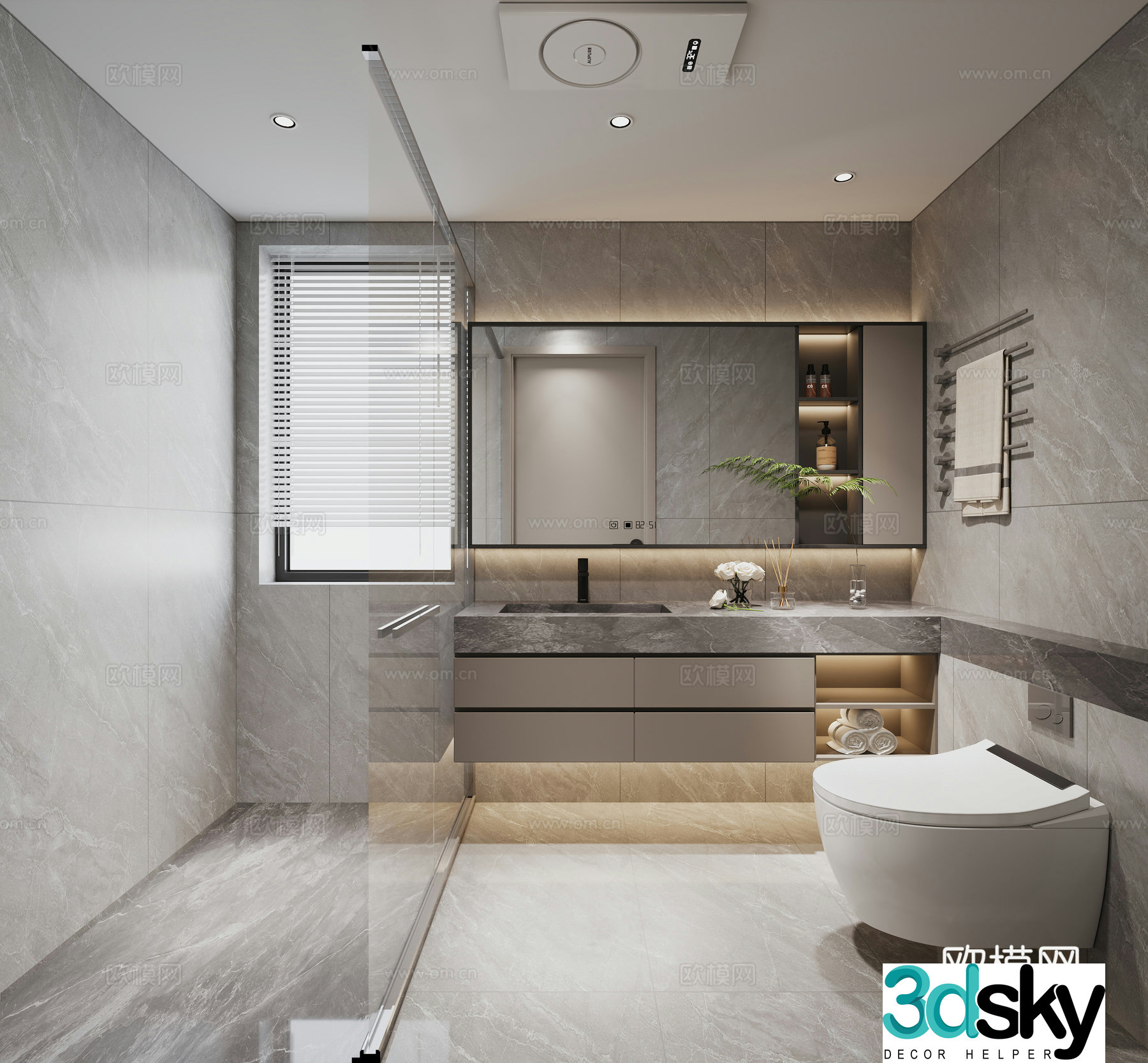 Modern bathroom 3d model