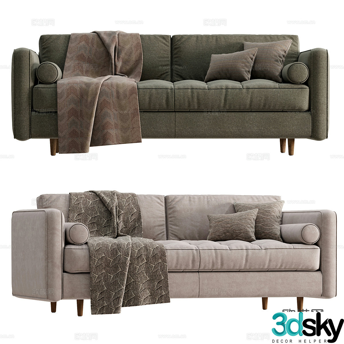 American SVEN sofa 3d model