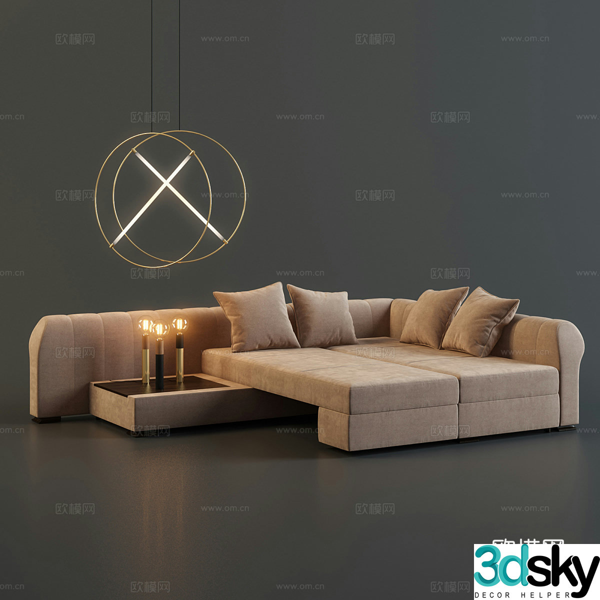 Sofa bed 3d model