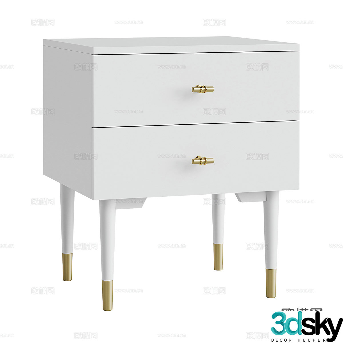 Bedside table 3d model