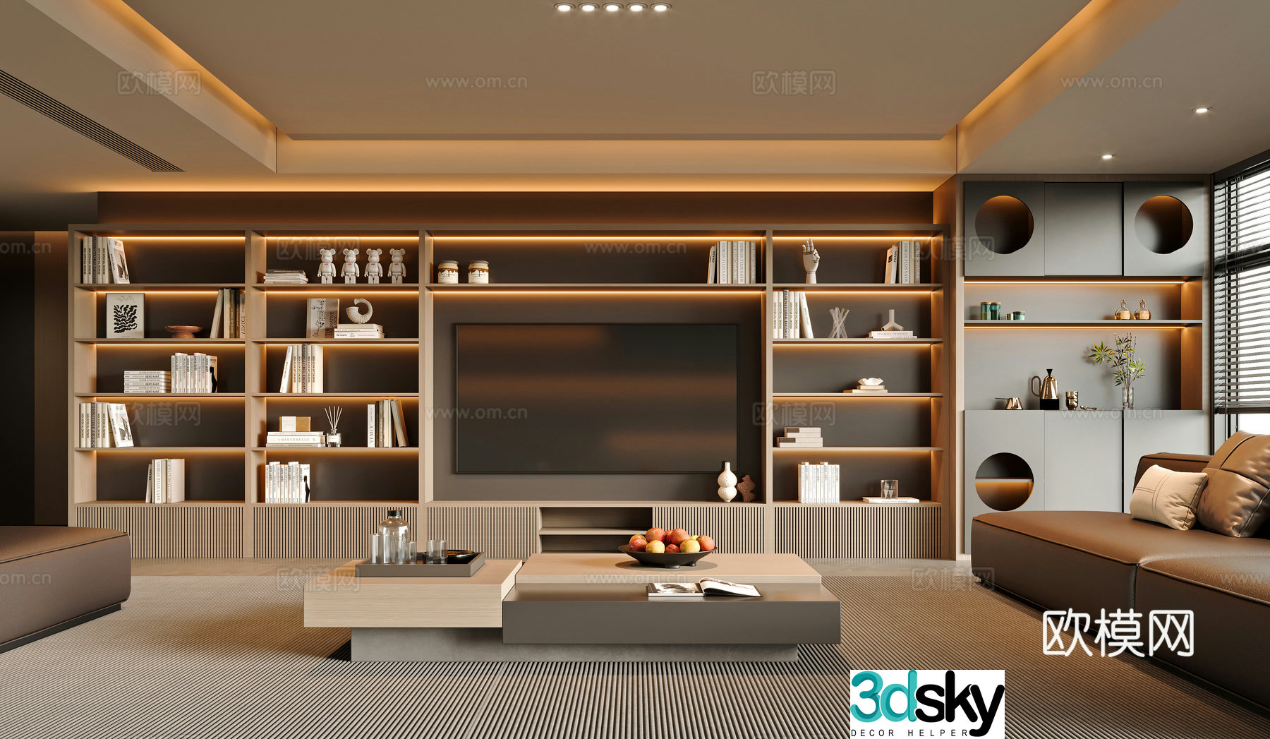 Modern living room 3d model