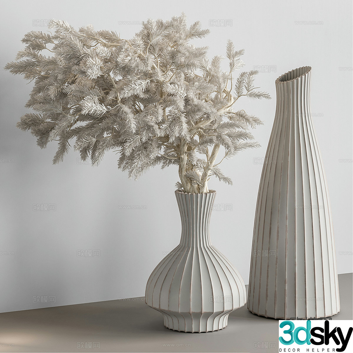 New Chinese vase flower art 3D model