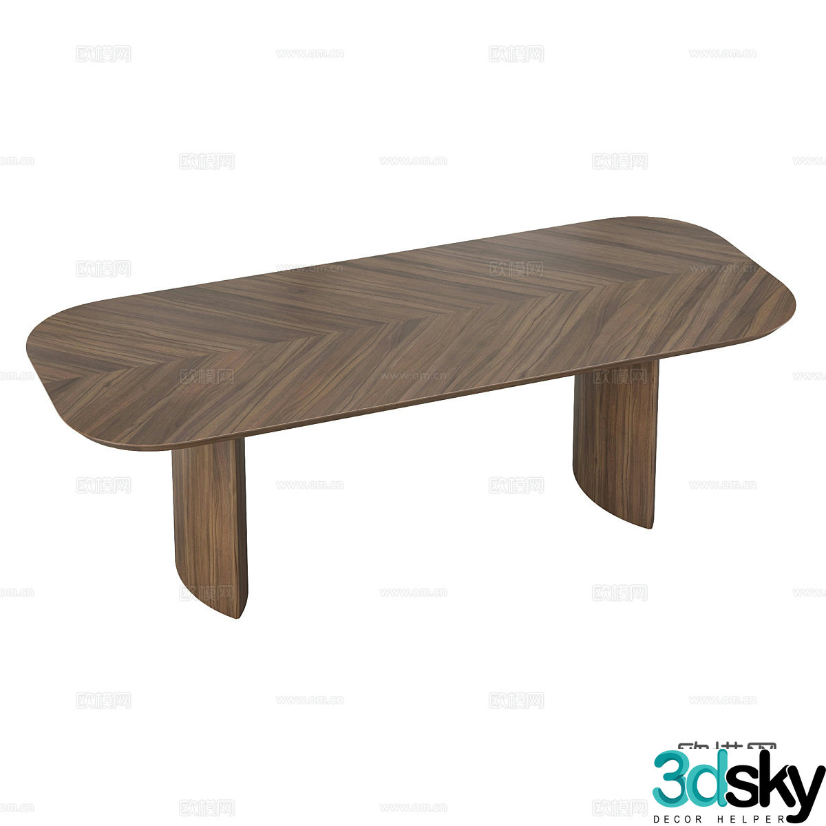 Nordic simple dining table dining table simple dining table table 3d model
