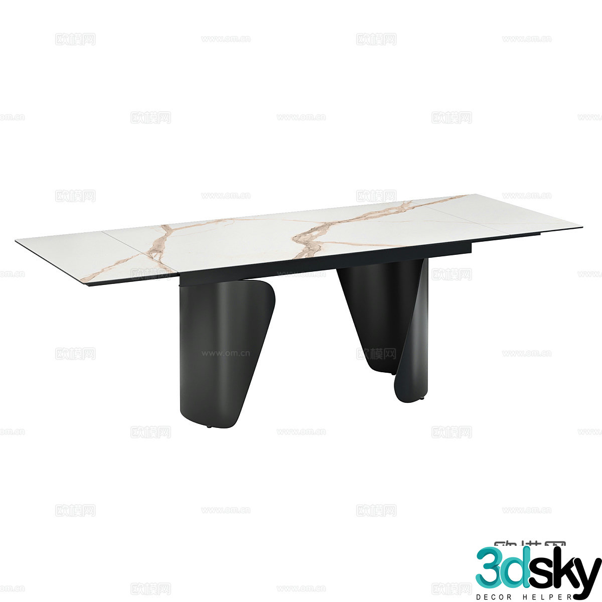 Modern simple dining table Dining table Simple dining table Table Simple dining table Table Simple table 3D model