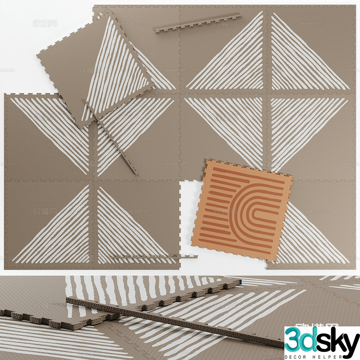 Toddlekind – Children’s Play Mat Puzzle 3D Model