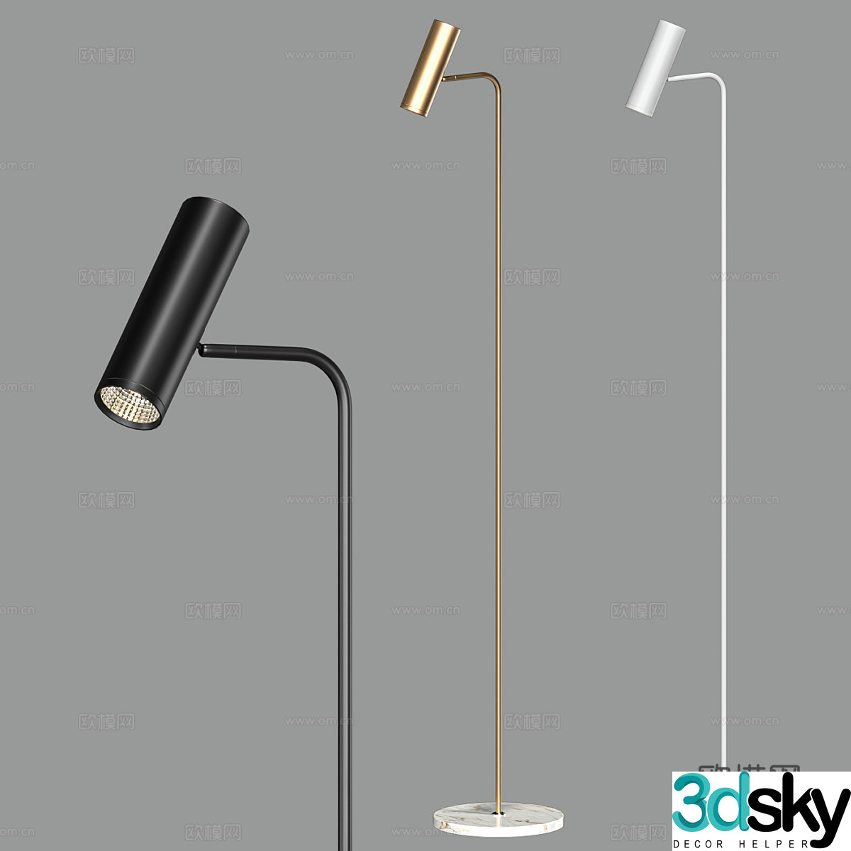 Modern simple floor lamp Floor lamp Simple floor lamp Light luxury floor lamp 3D model