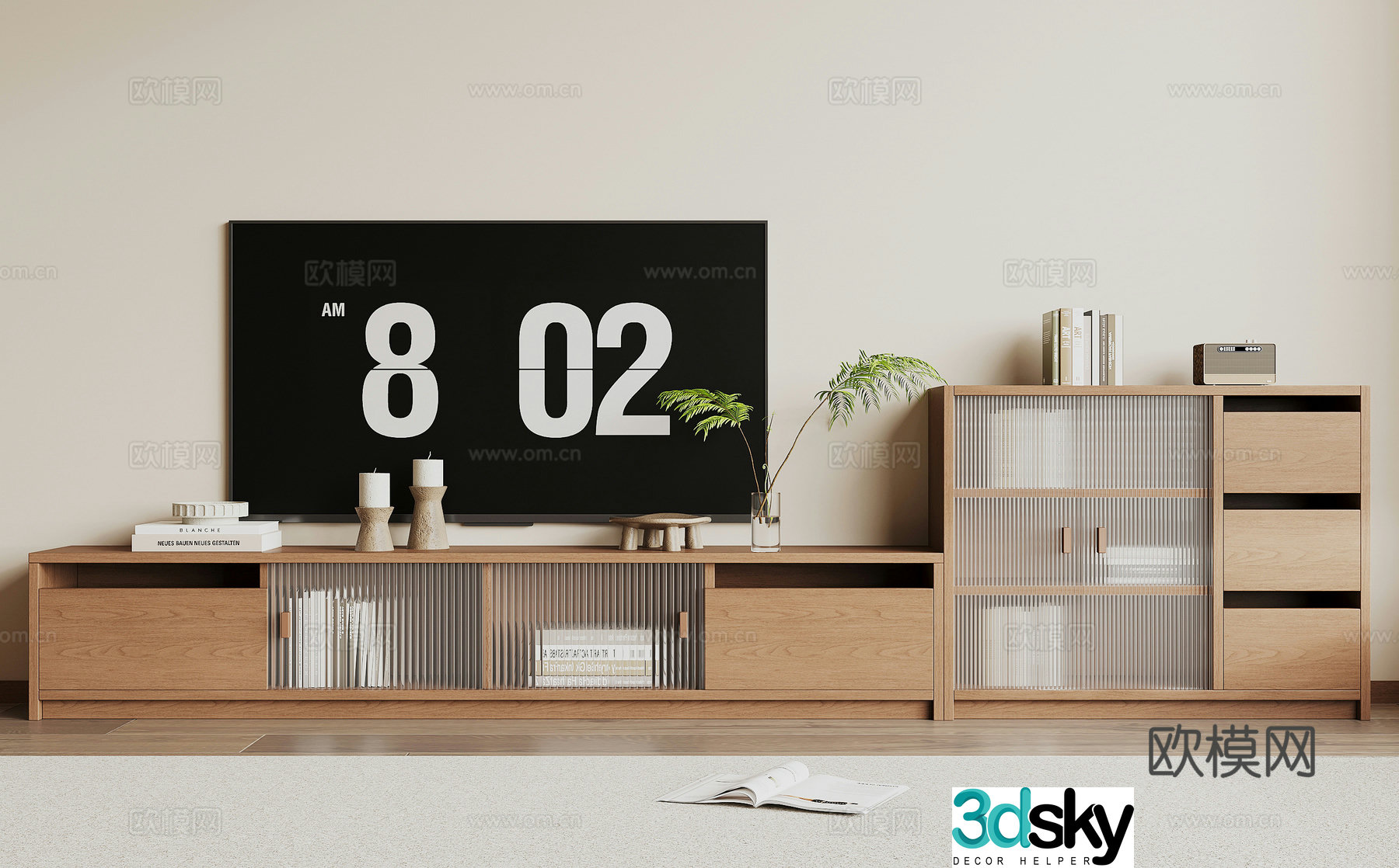 Modern TV cabinet 3d model