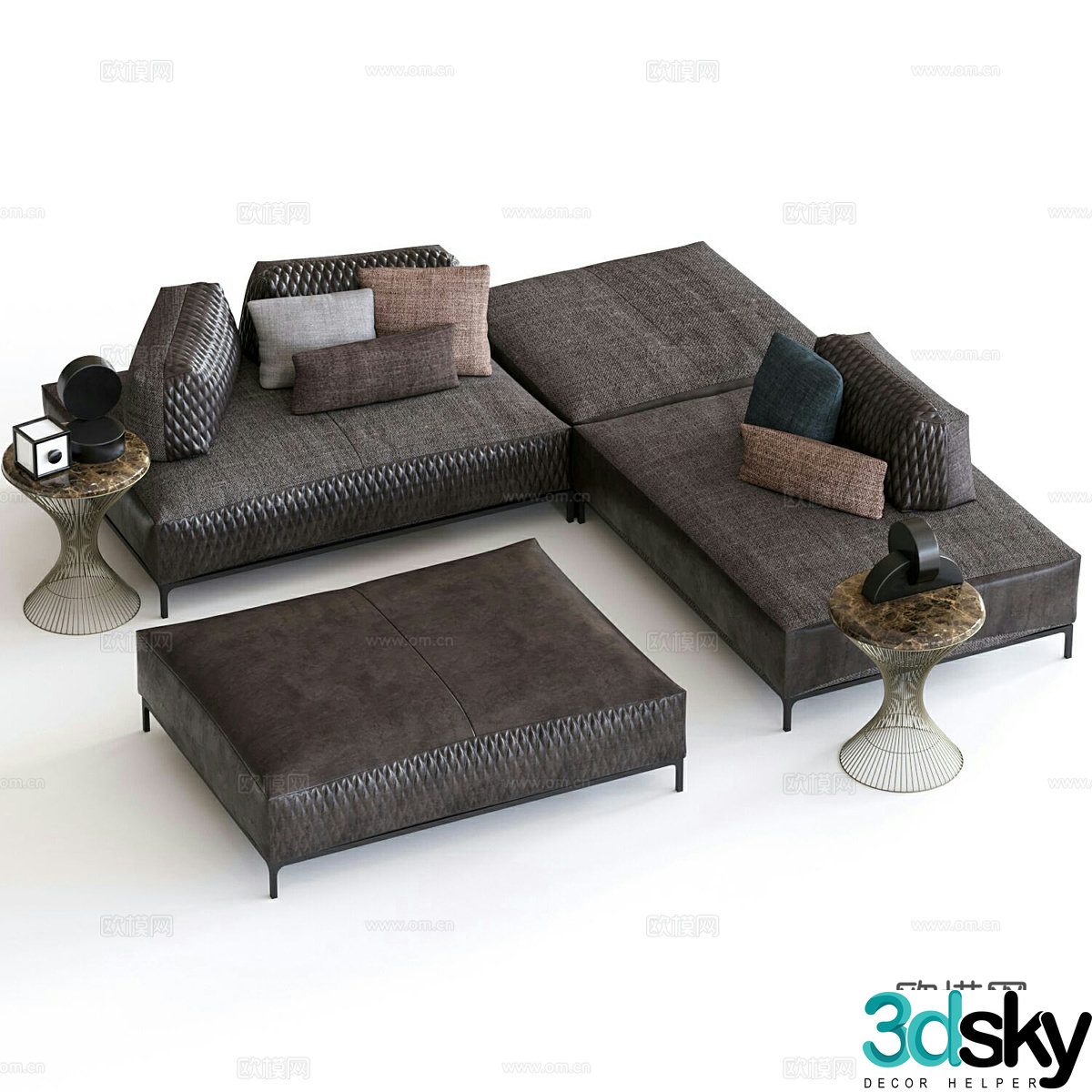 Combination sofa 3d model