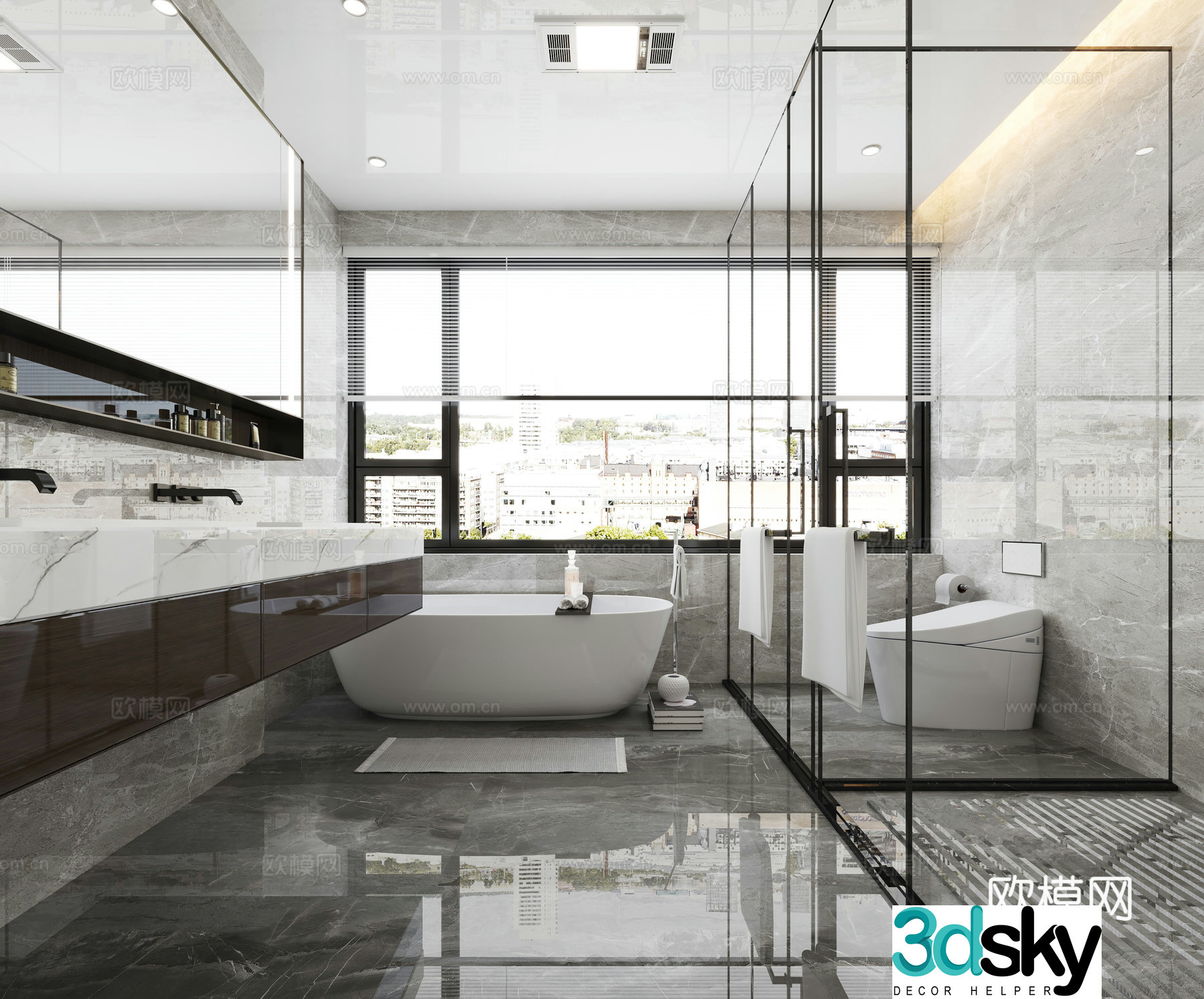Modern bathroom 3d model