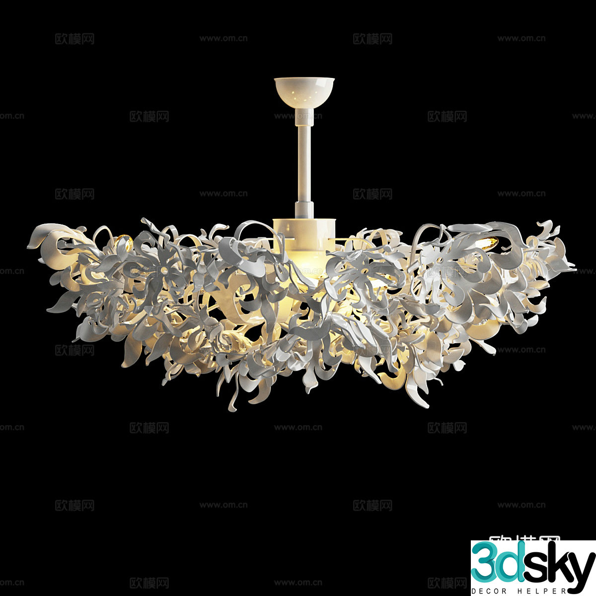 Modern simple chandelier chandelier simple chandelier dining chandelier living room chandelier 3d model