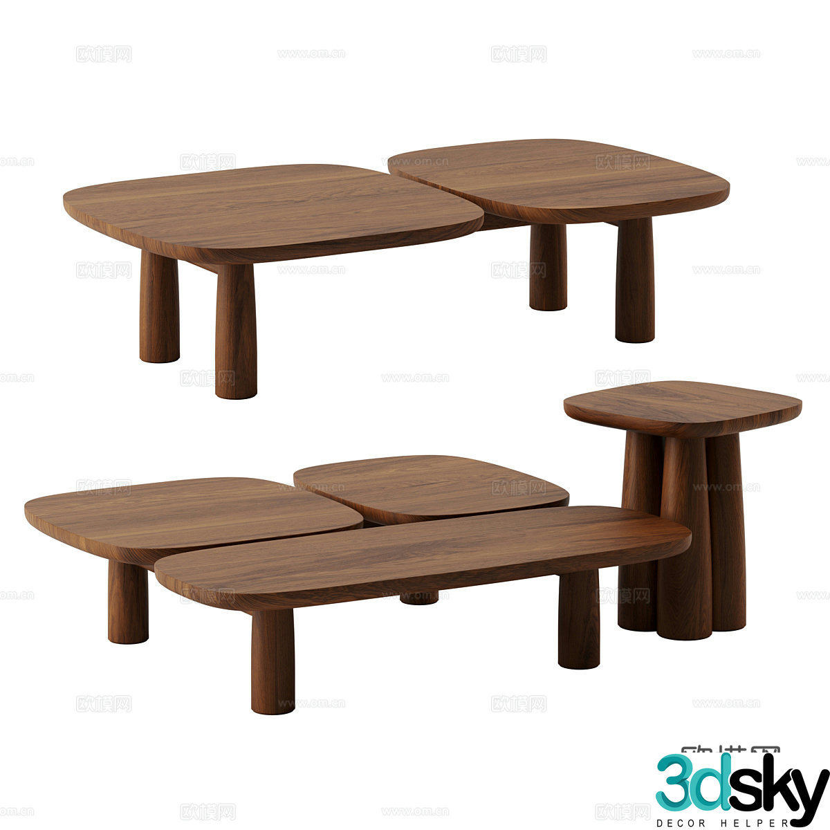 New Chinese stolac Zanat small tea table 3D model