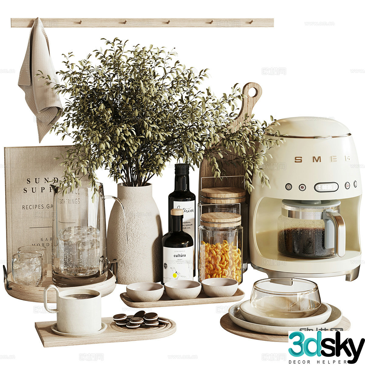New Chinese kitchen appliances 3D model