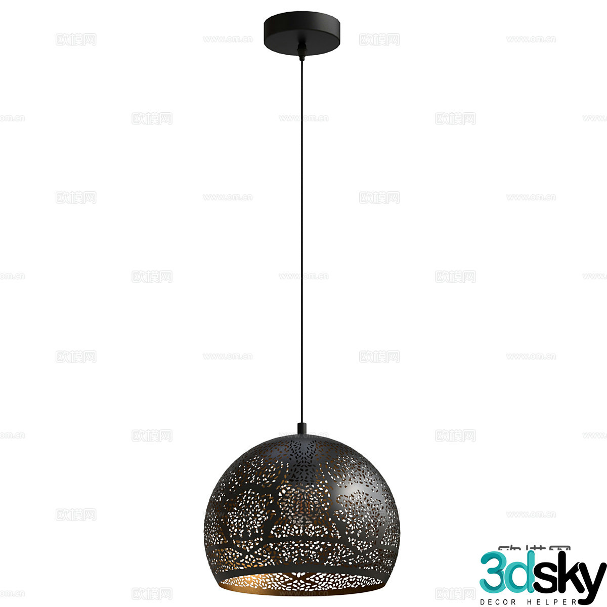 Wasabi wind chandelier Industrial wind chandelier Restaurant chandelier Bar chandelier Bedside chandelier Cafe 3D model