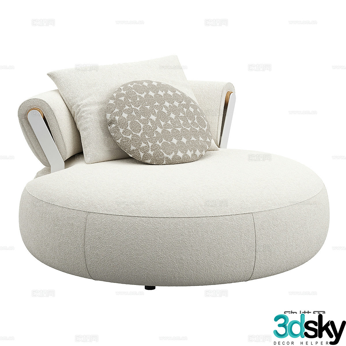 Modern Italian Vincent Open casual sofa 3d model