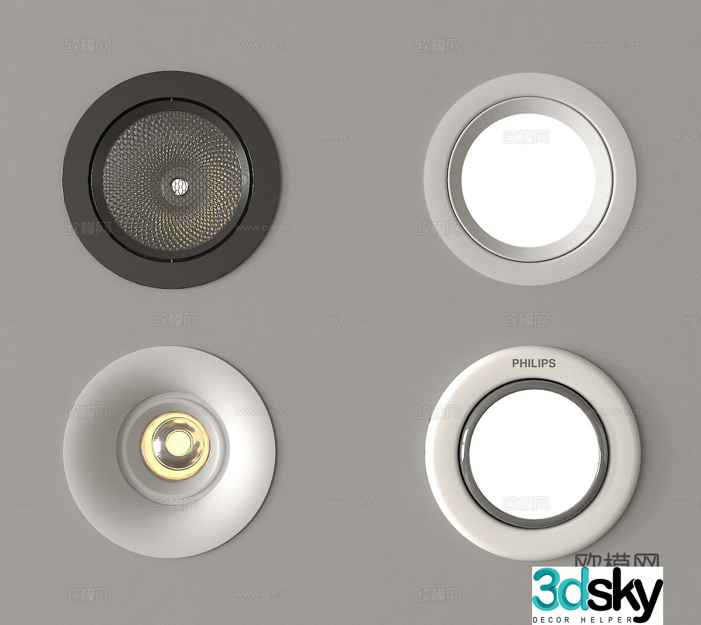 Spotlight Downlight 3D Model