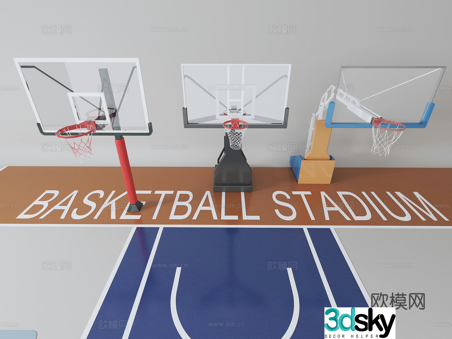 Basketball rack 3d model