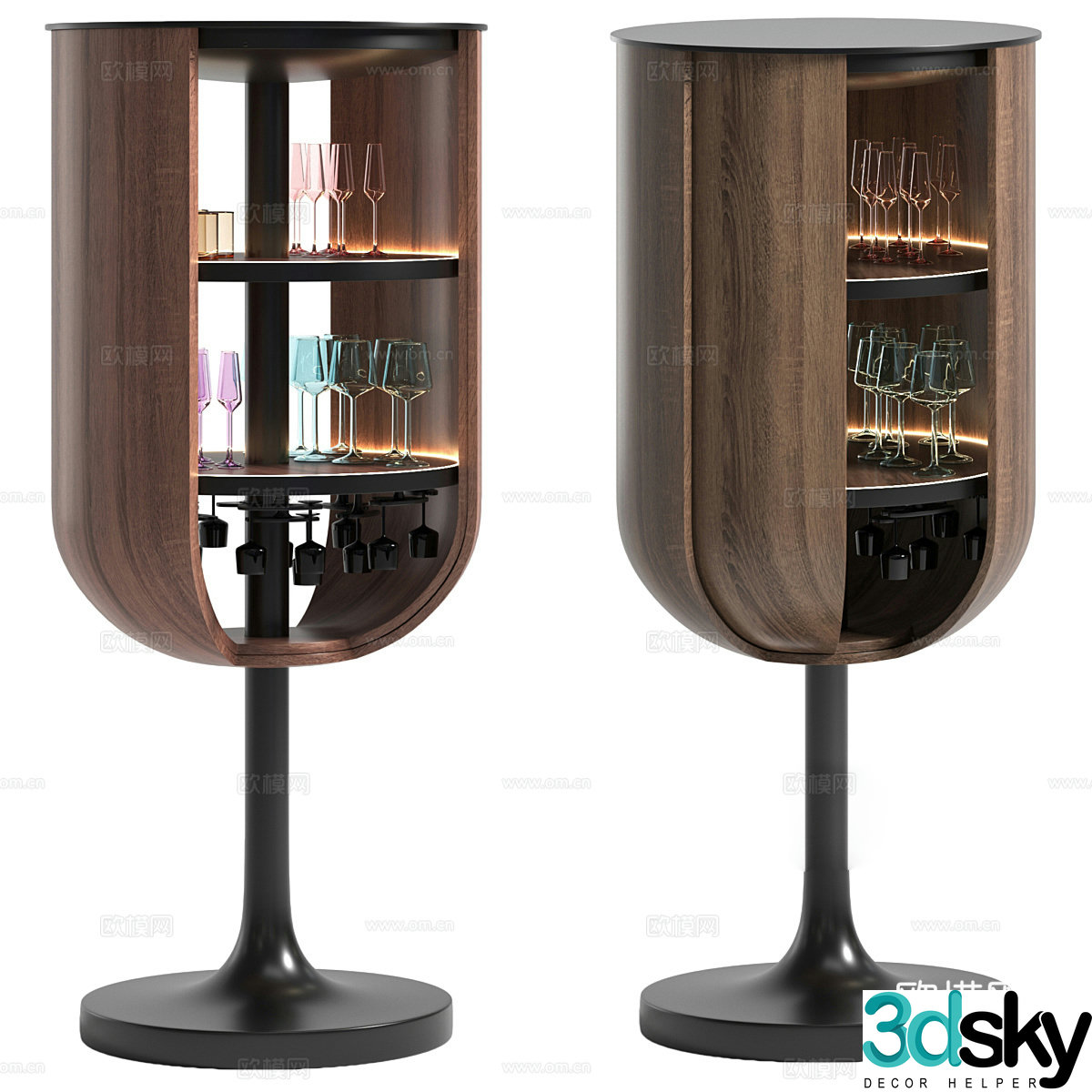 Modern BLOOM ICON wine cabinet 3d model