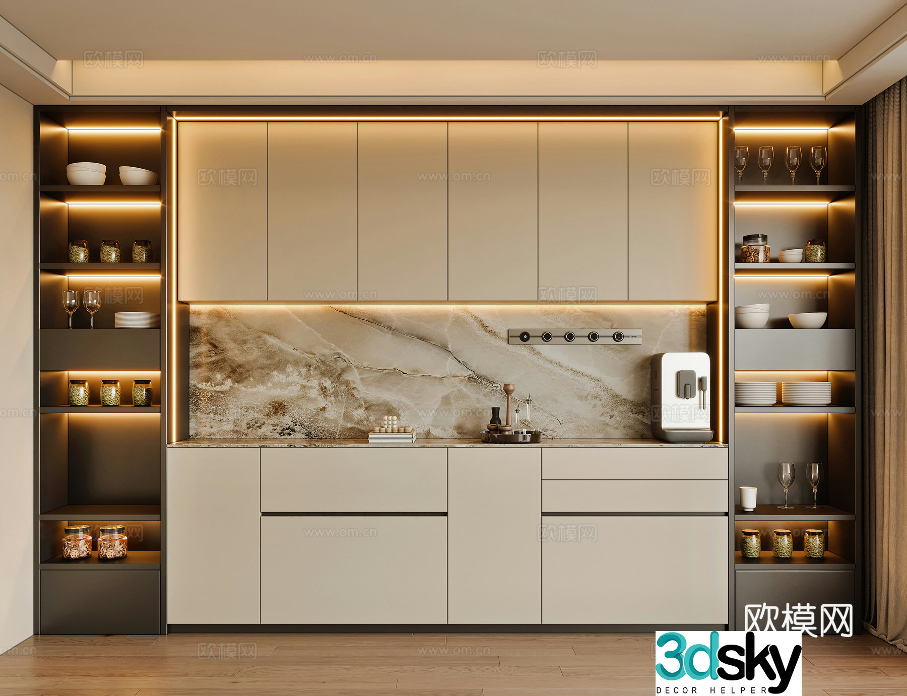 Modern sideboard 3D model