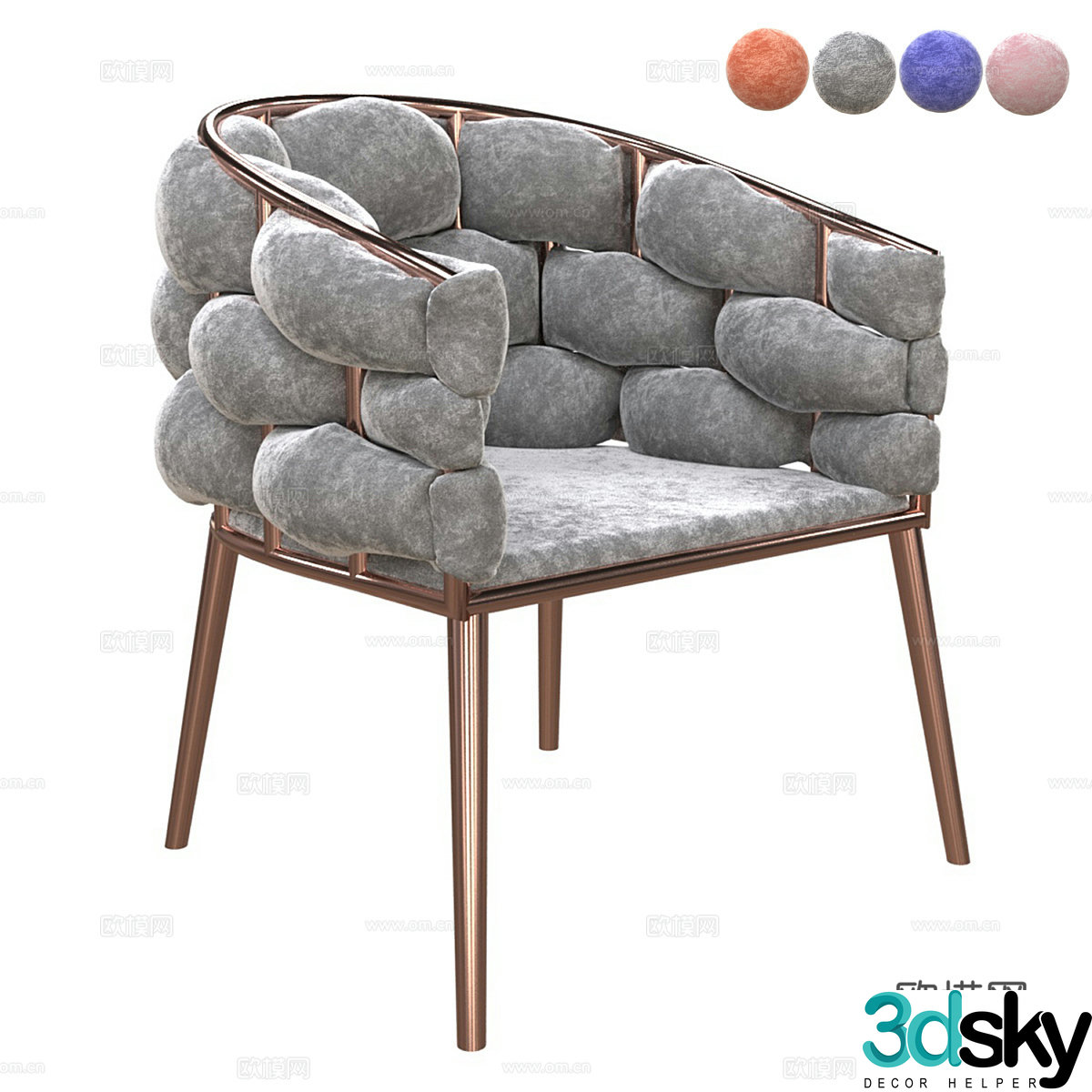 Single chair 3d model