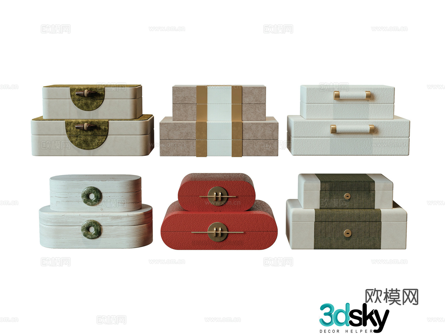 New Chinese jewelry box 3D model