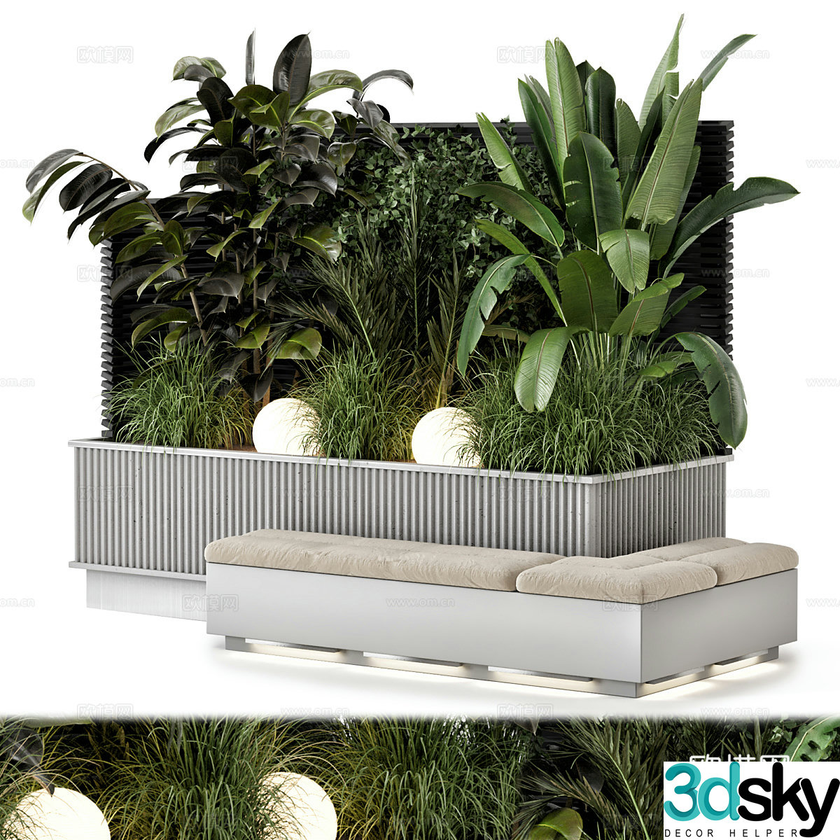 Vase flowers 3d model