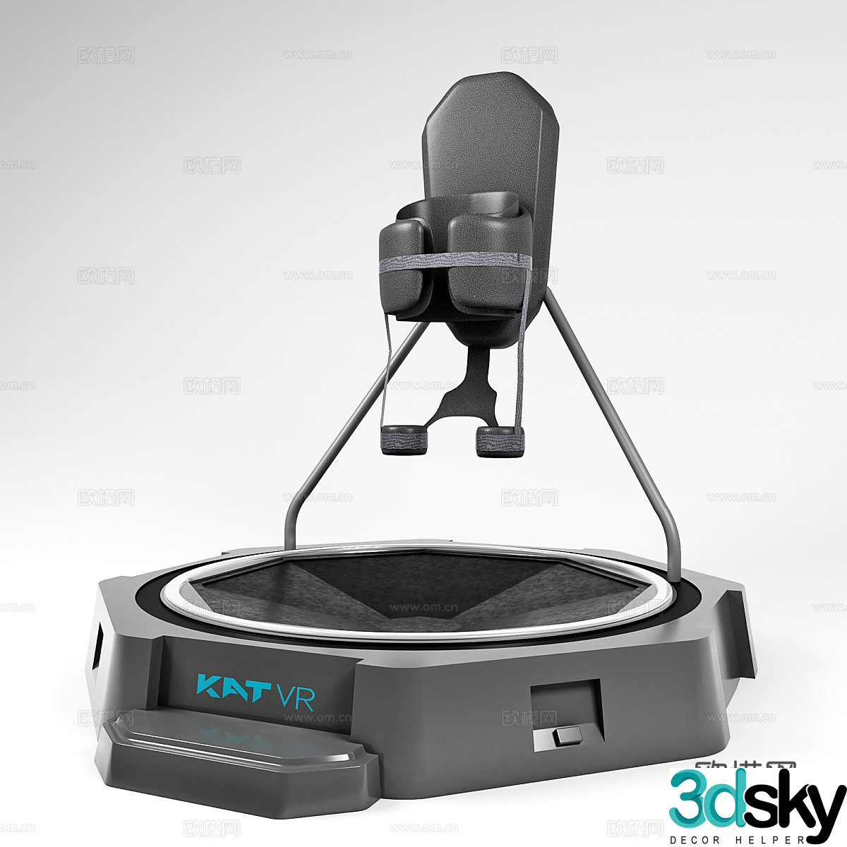 Modern sports equipment VR treadmill walking platform VR interactive equipment VR game design 3D model