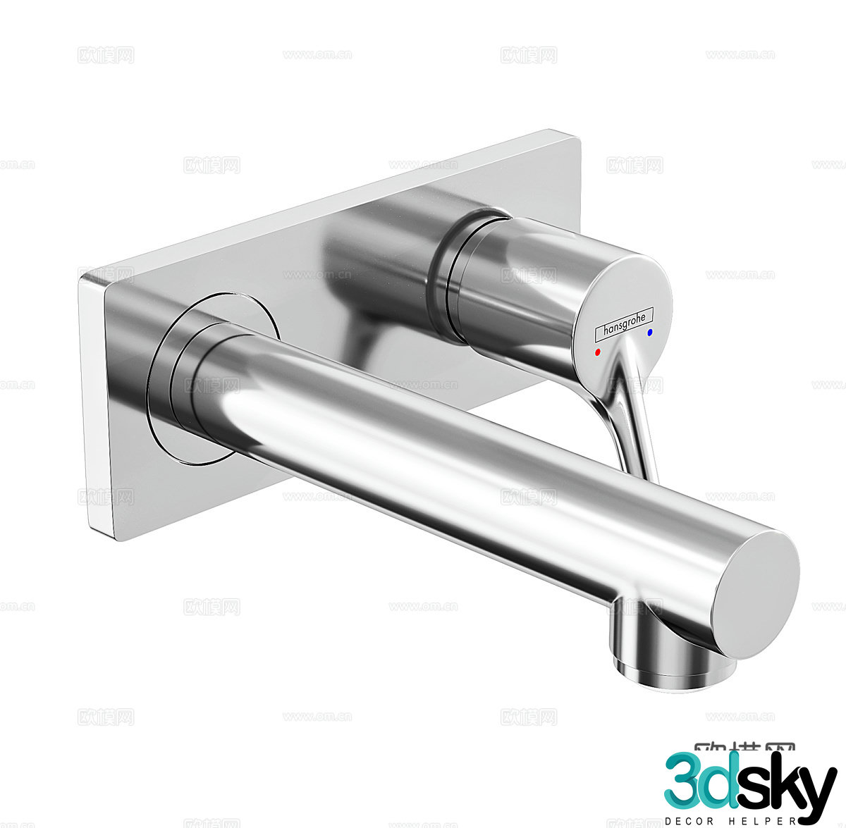 Minimalist faucet Simple faucet Kitchen faucet Bathroom faucet Hotel faucet 3D model