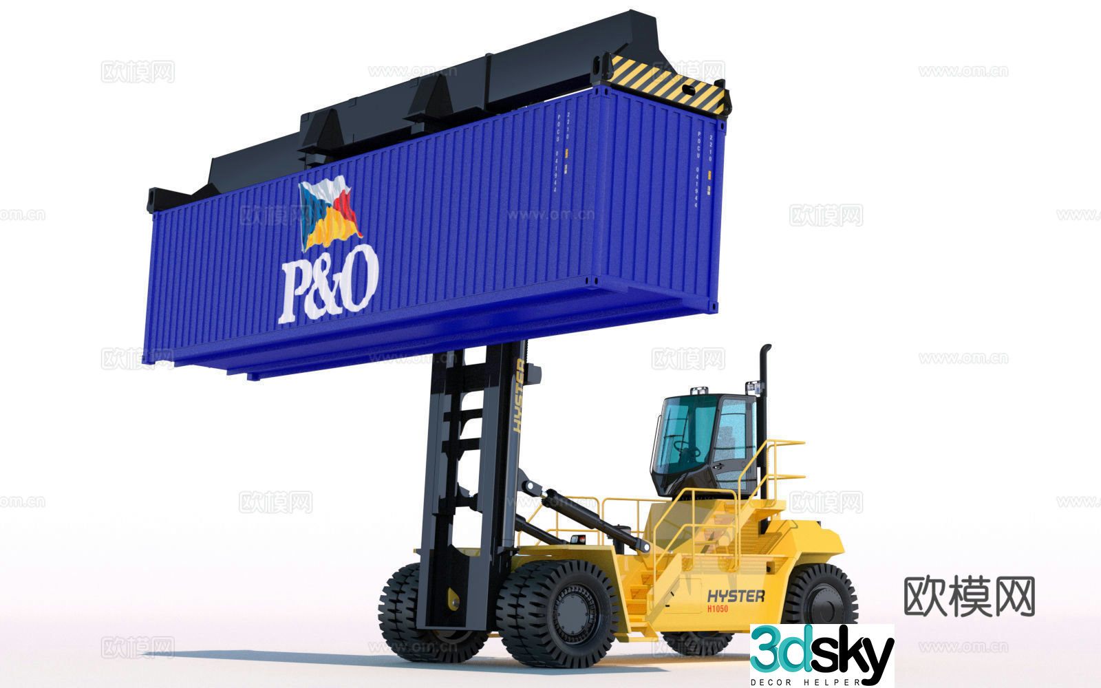 Container stacker 3D model