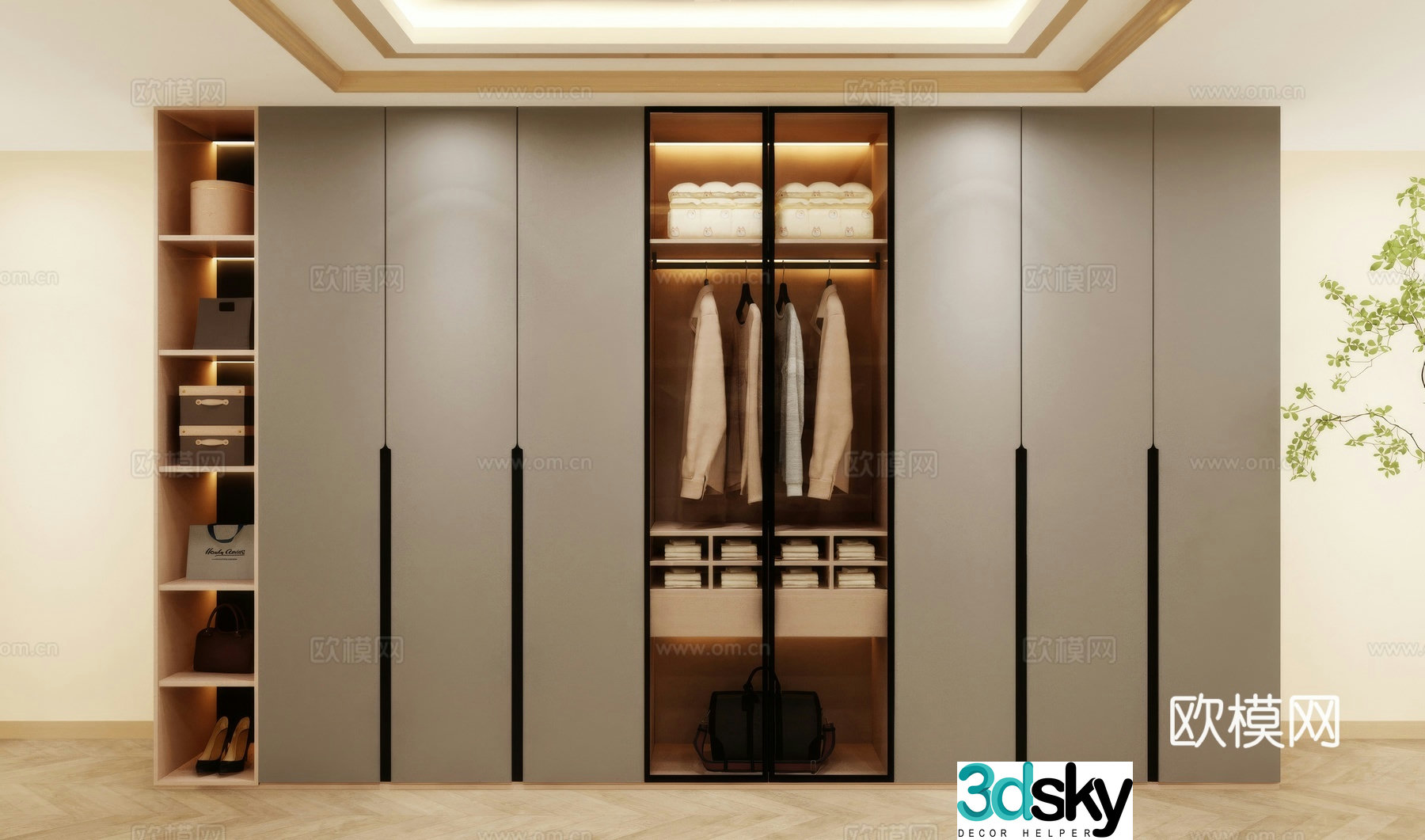 Wardrobe design Wardrobe renderings Wardrobe wardrobe design Wardrobe cabinet 3d model