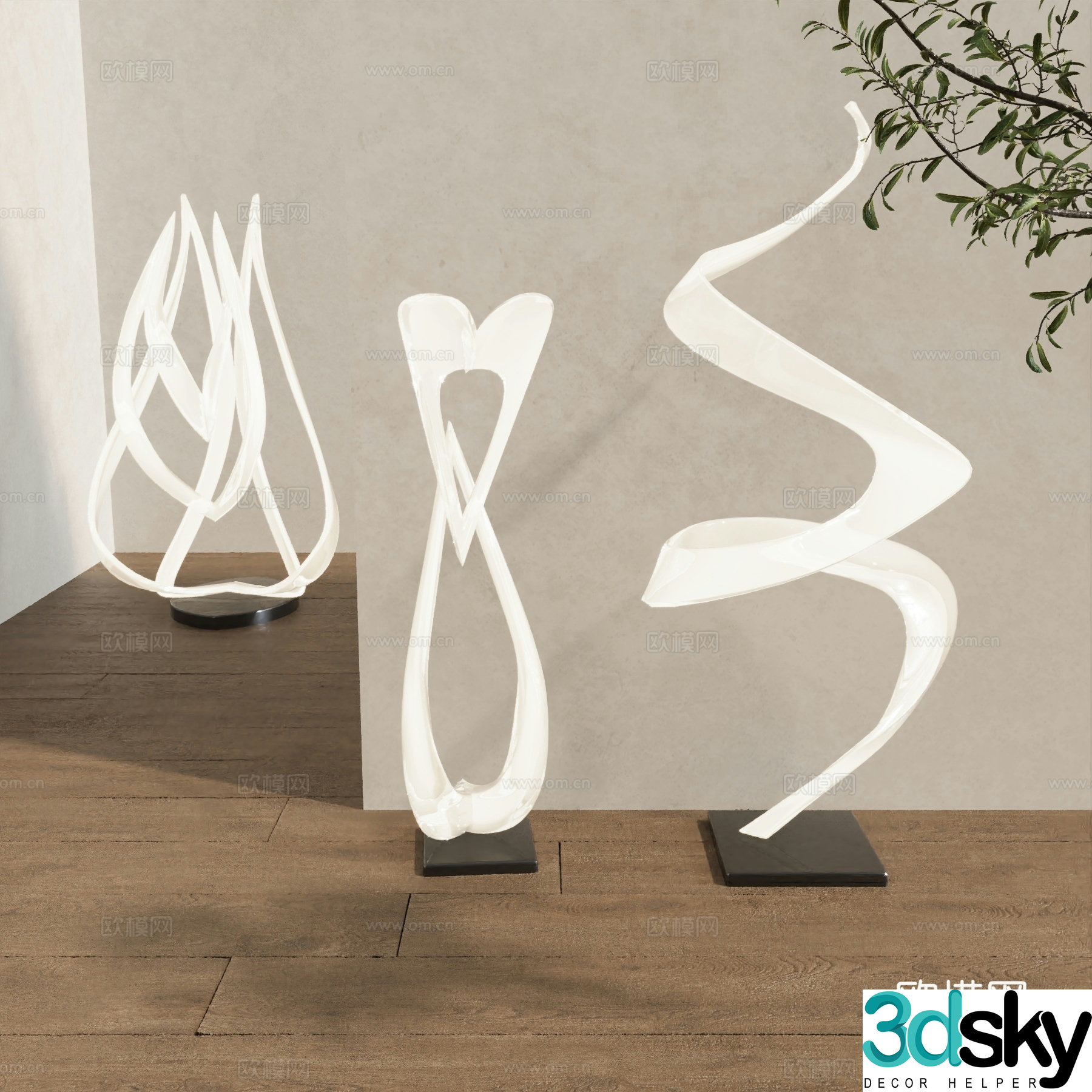 Modern floor lamp decorative lamp 3d model