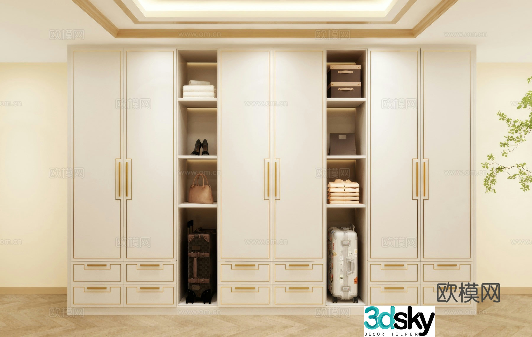 Wardrobe design Wardrobe renderings Wardrobe wardrobe design Wardrobe cabinet 3d model