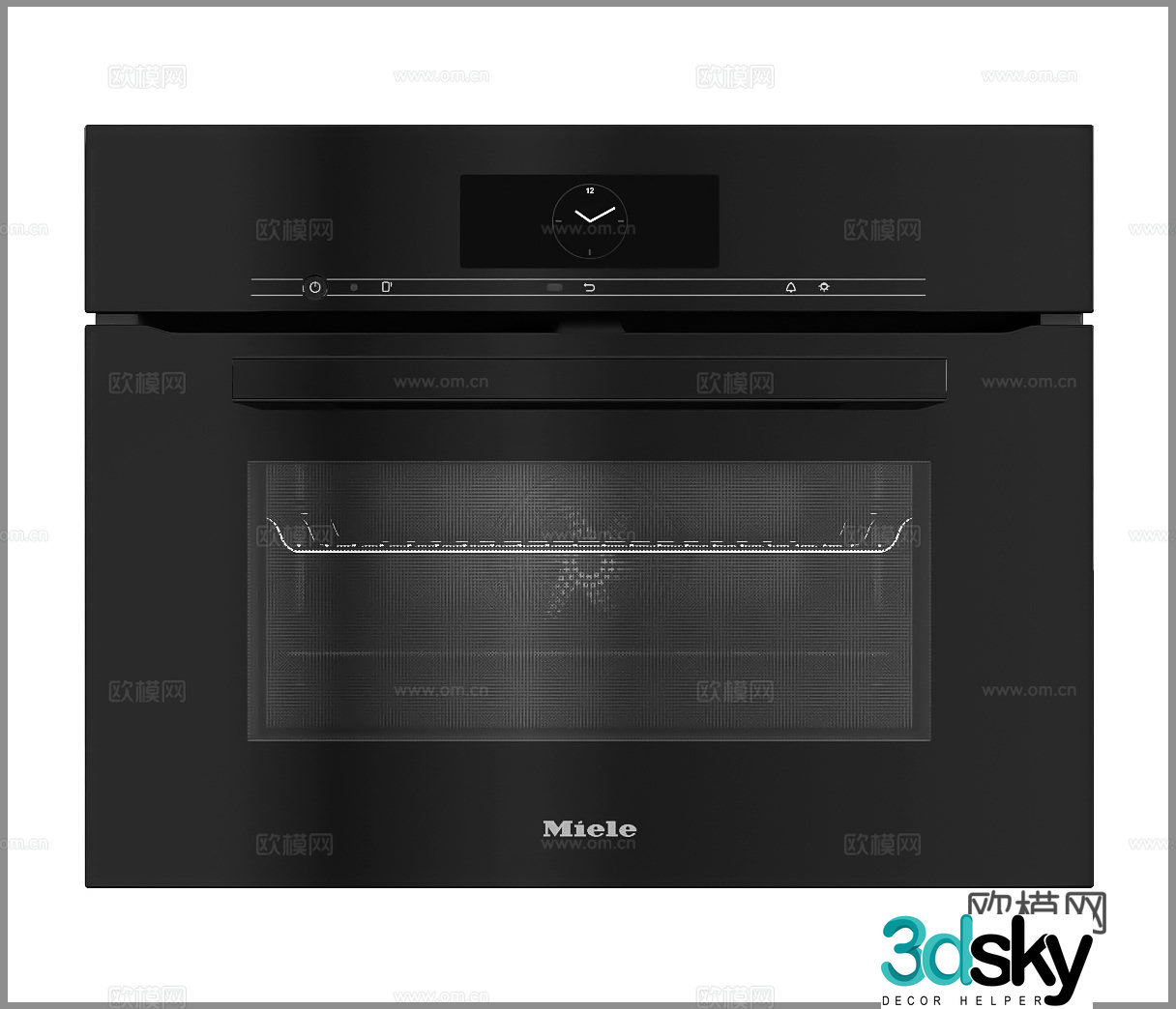 Modern oven Microwave oven Simple oven Disinfection cabinet Home appliances Kitchenware 3D model