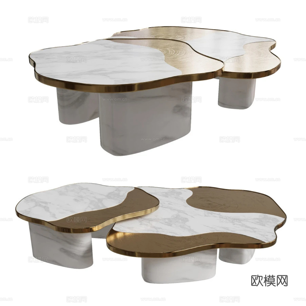 Modern Opheli Art Coffee Table 3D Model