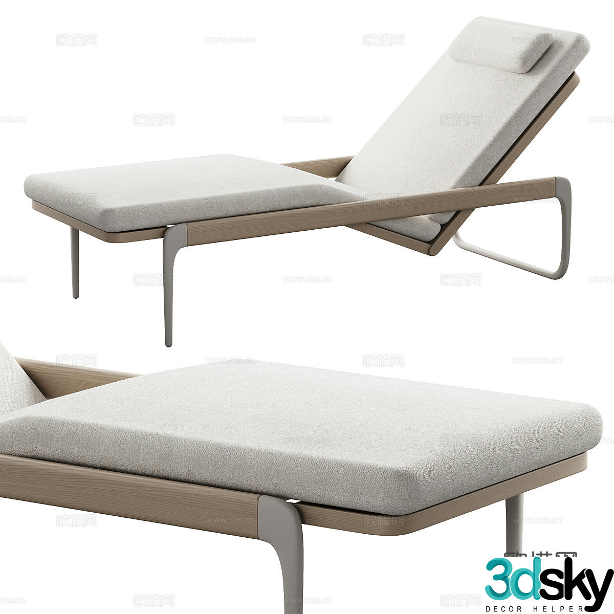 New Chinese style lounge chair 3d model