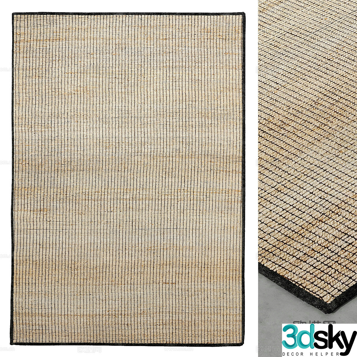 Square carpet 3d model