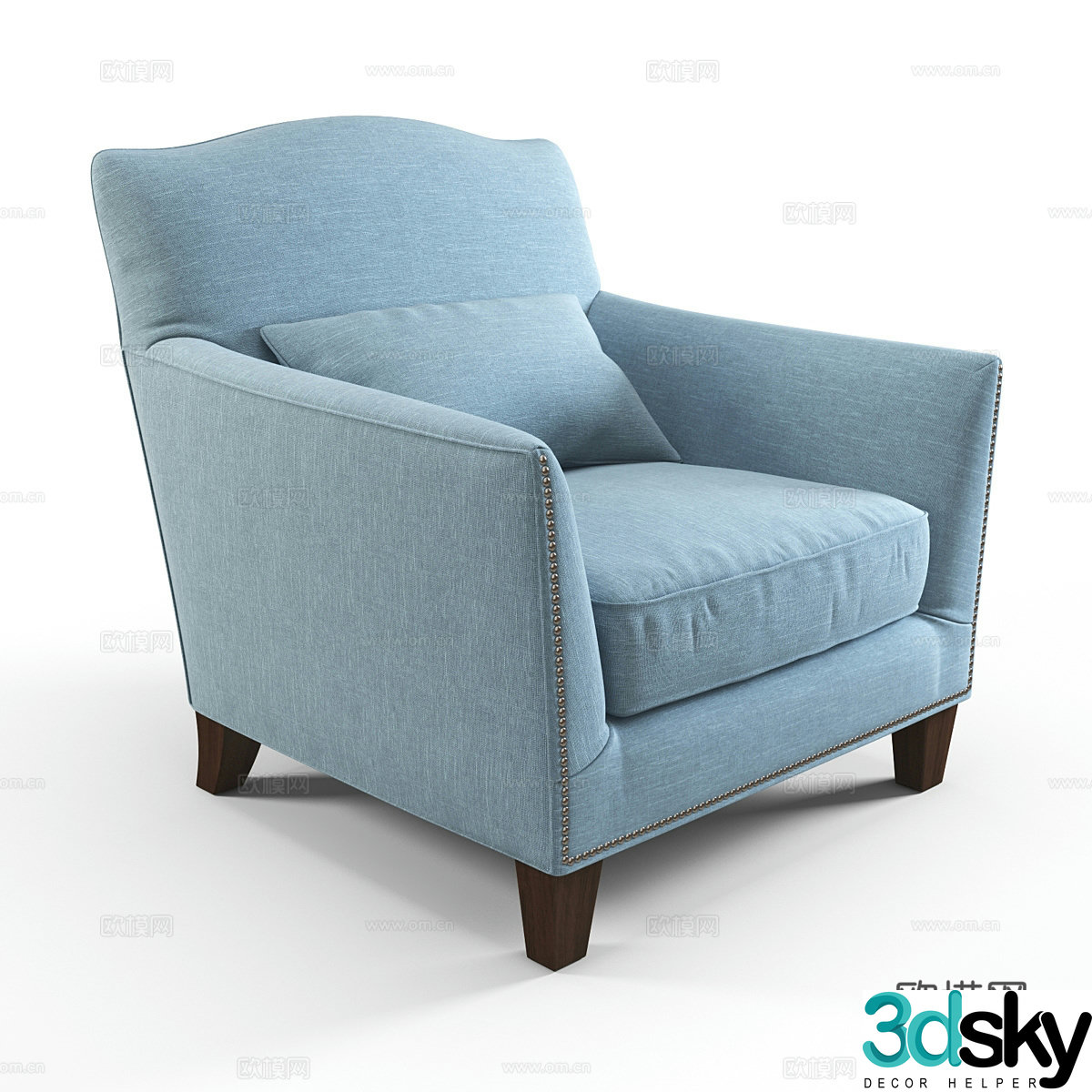 Single sofa 3d model