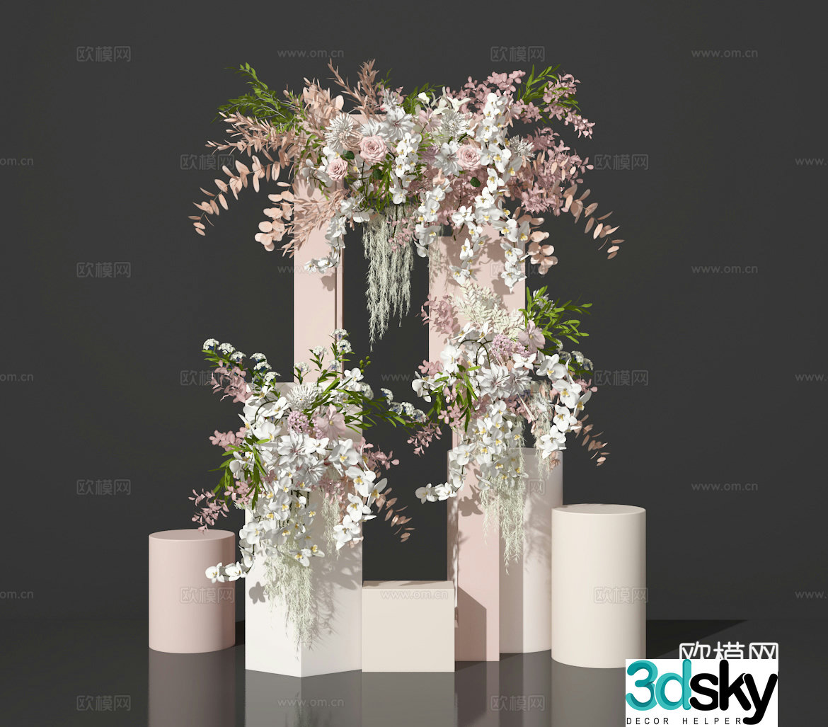 Flower art 3d model