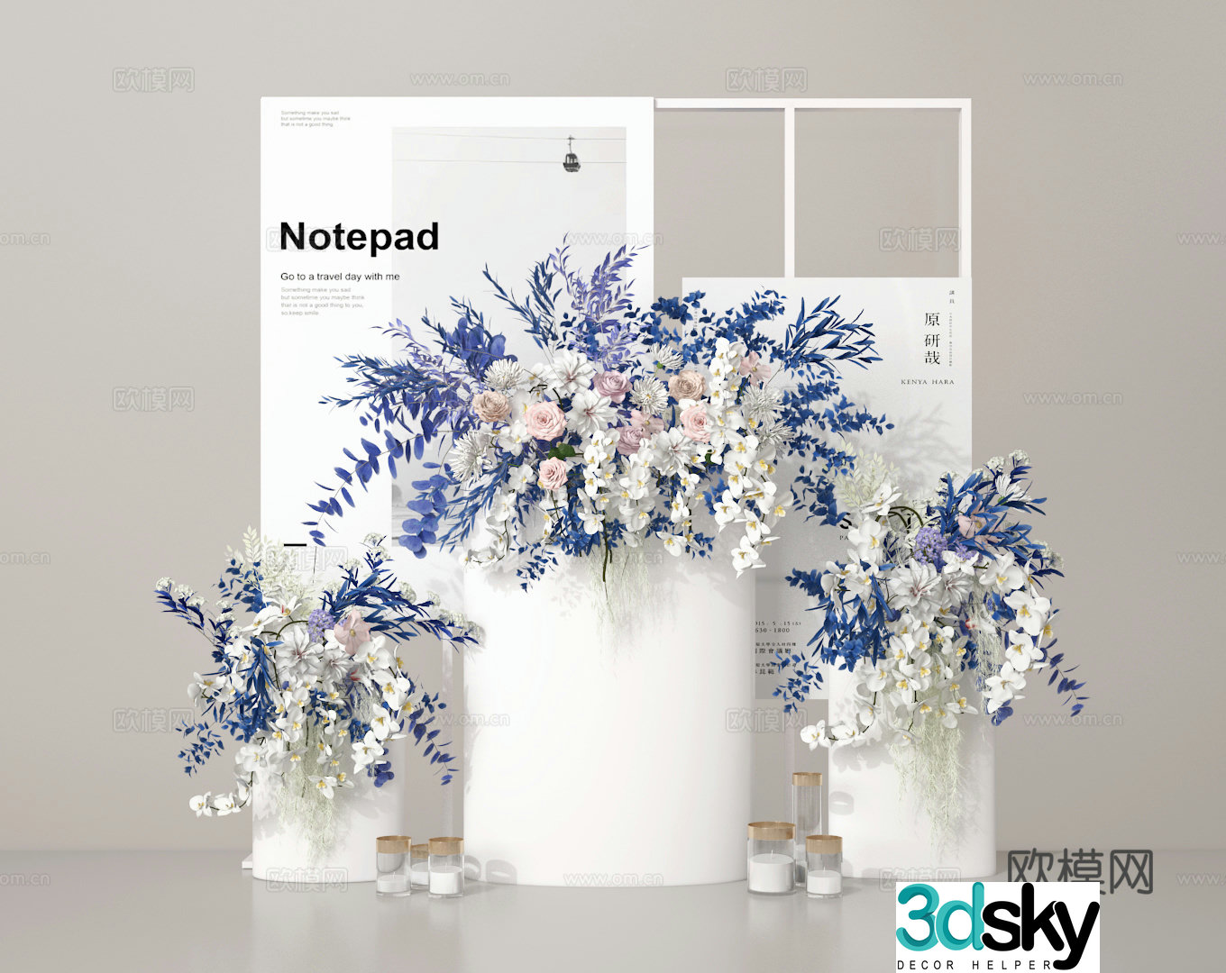 Flower art 3d model