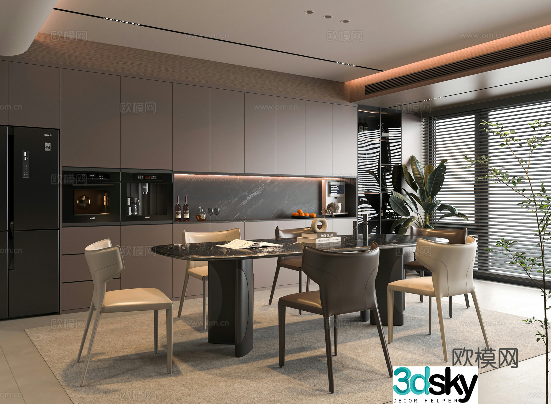 Italian restaurant 3d model