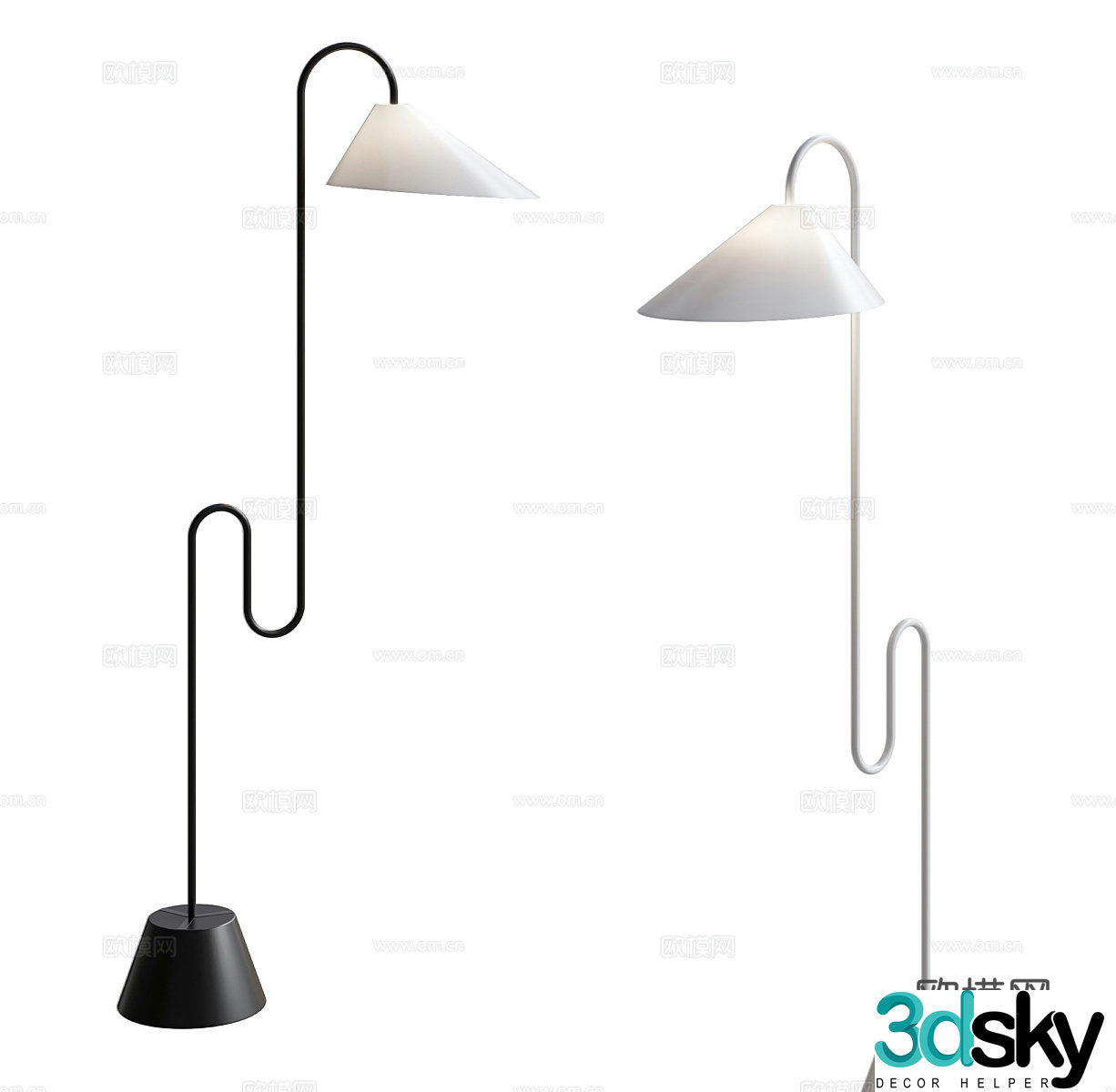 Simple floor lamp Minimalist floor lamp Art floor lamp Outdoor floor lamp Garden floor lamp 3D model