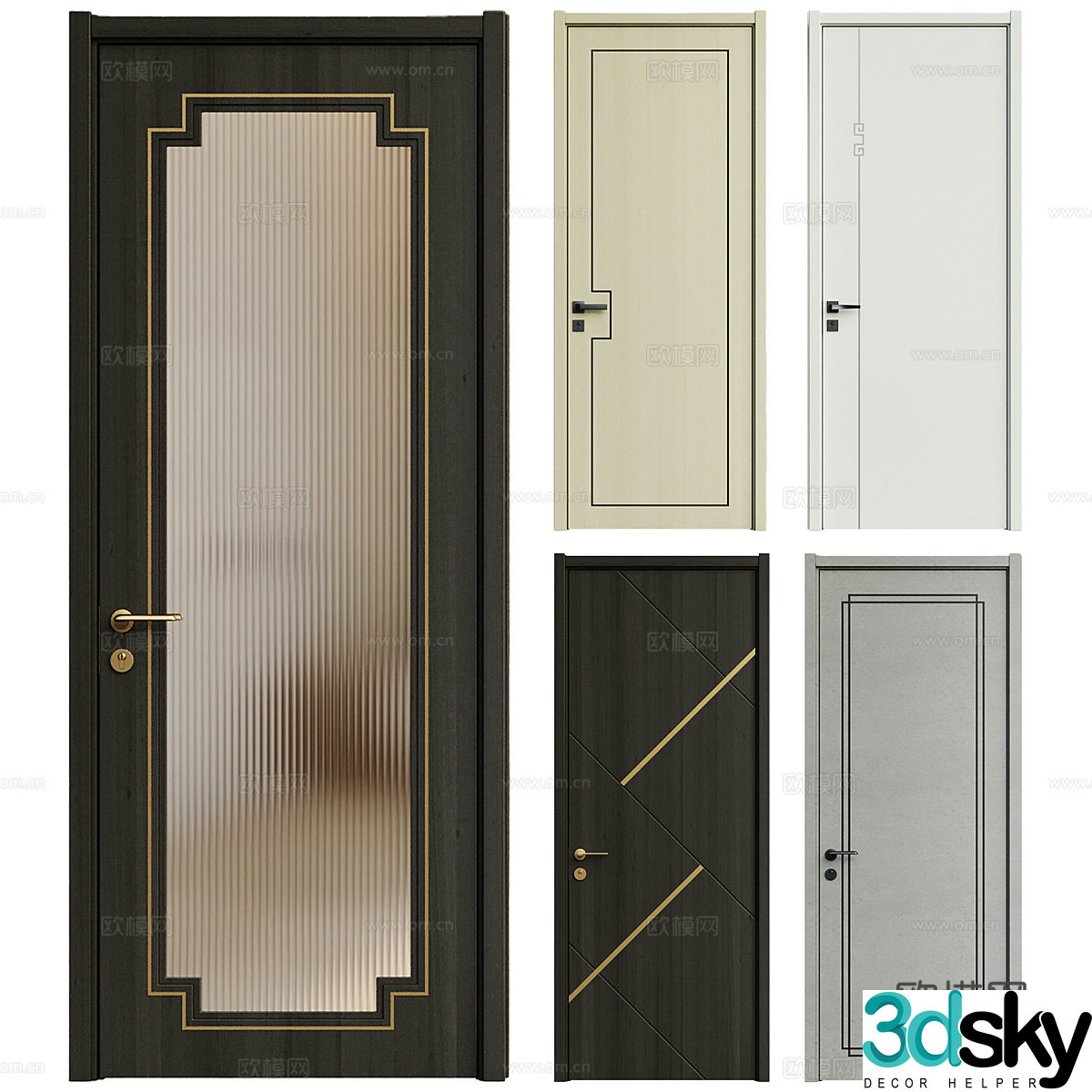 Swing door 3D model