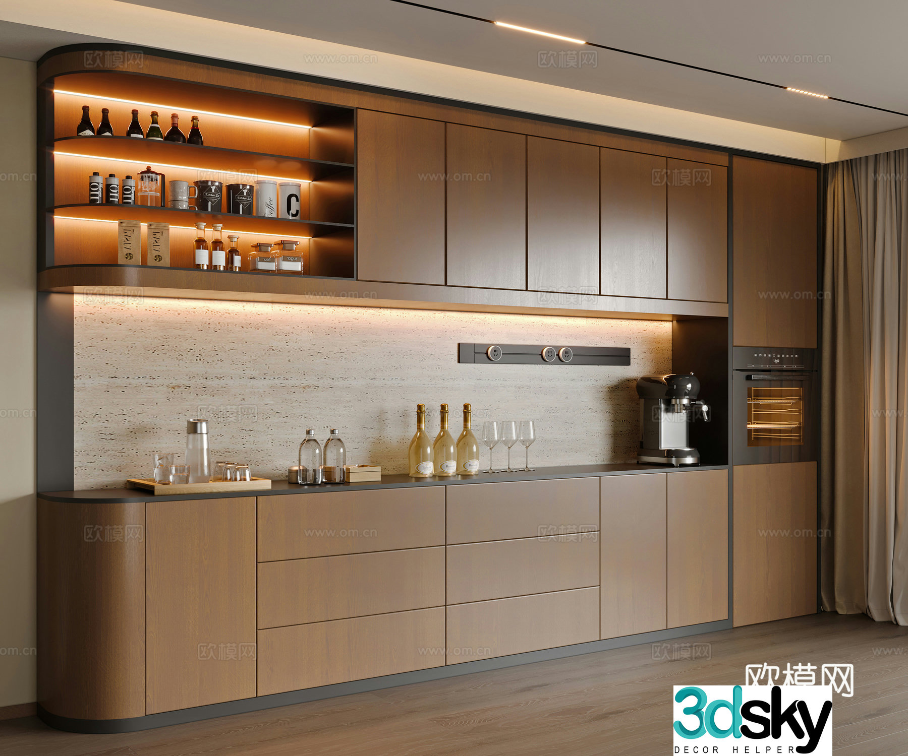 Modern sideboard 3D model